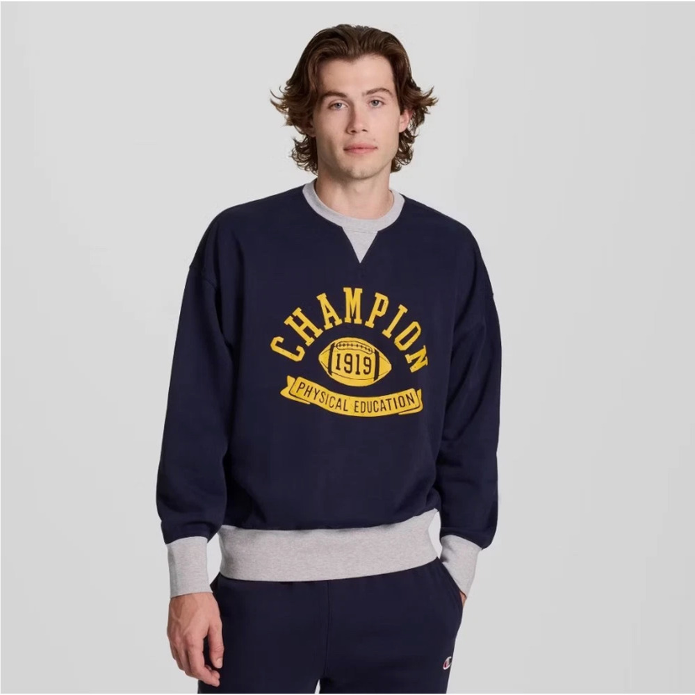 Champion Mens Physical Education Colorblocked Crewneck Sweatshirt Size XXL "NWT"